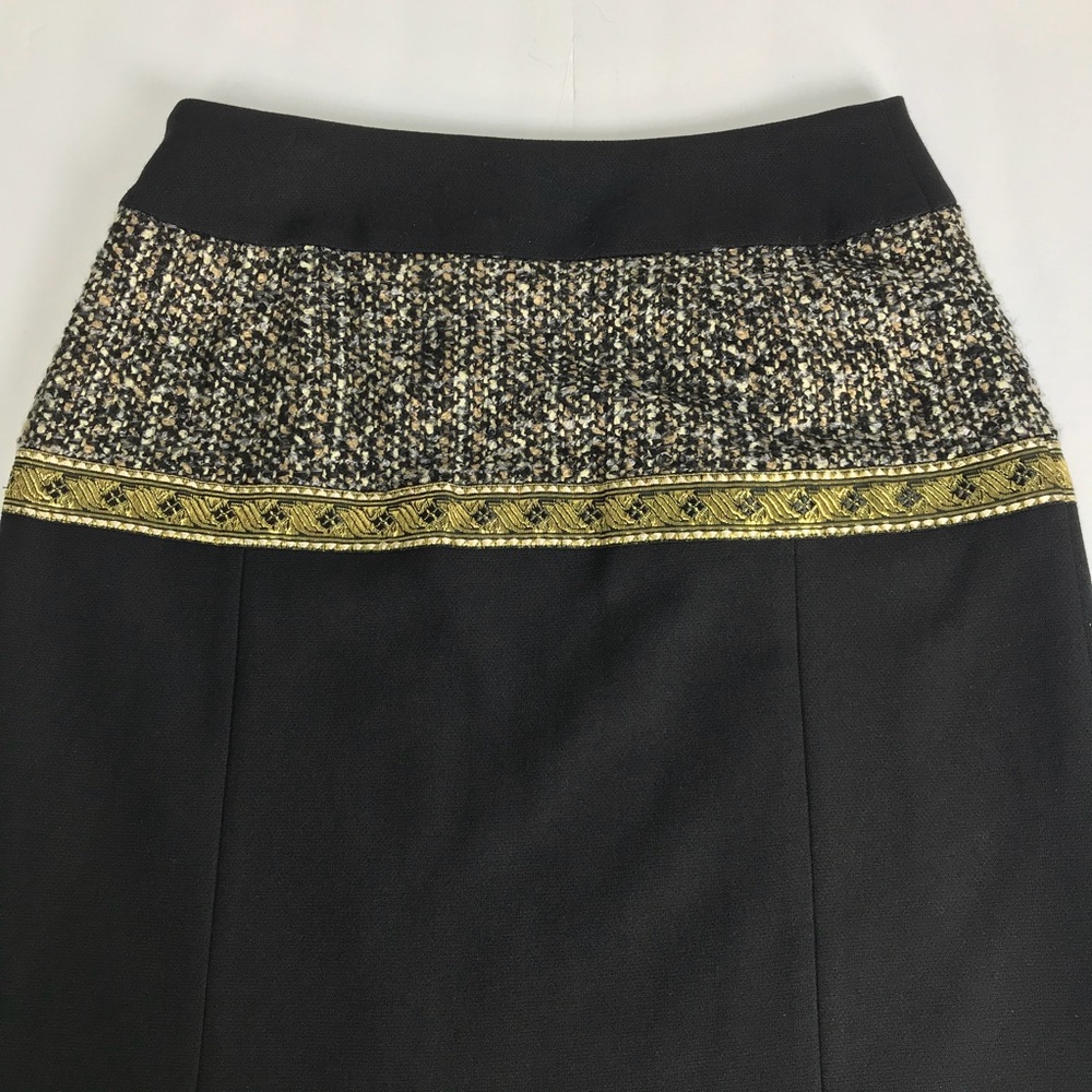 Etcetera Women's Pencil Skirt Size 4 Black/Gold - Picture 4 of 7